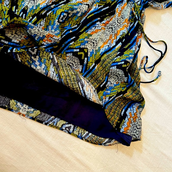 Free People romper, short sleeve, tie waist, size L - Picture 6 of 6